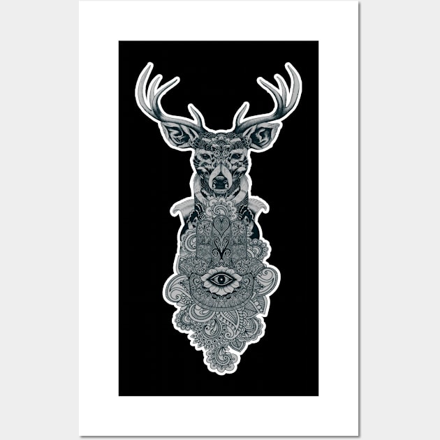 the eye of the deer Wall Art by carismashop